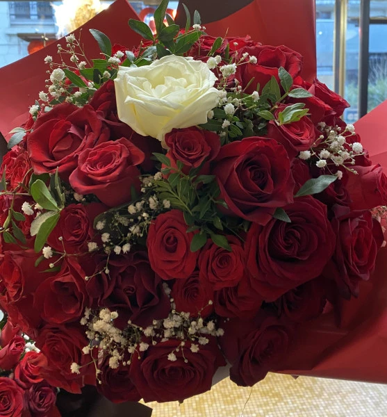 36 roses amour passionnée 