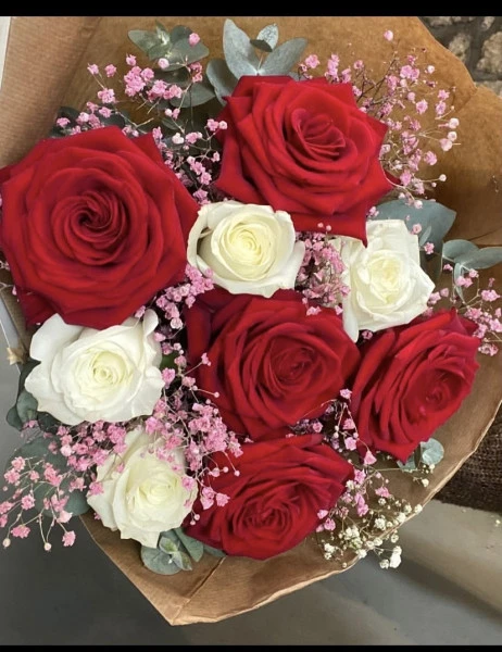 9 roses amours éternel