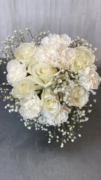 Bouquet tout en blanc 
